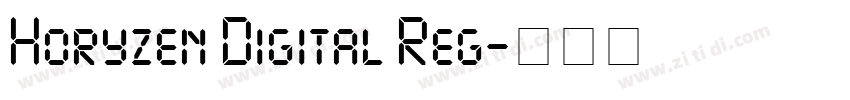 Horyzen Digital Reg字体转换